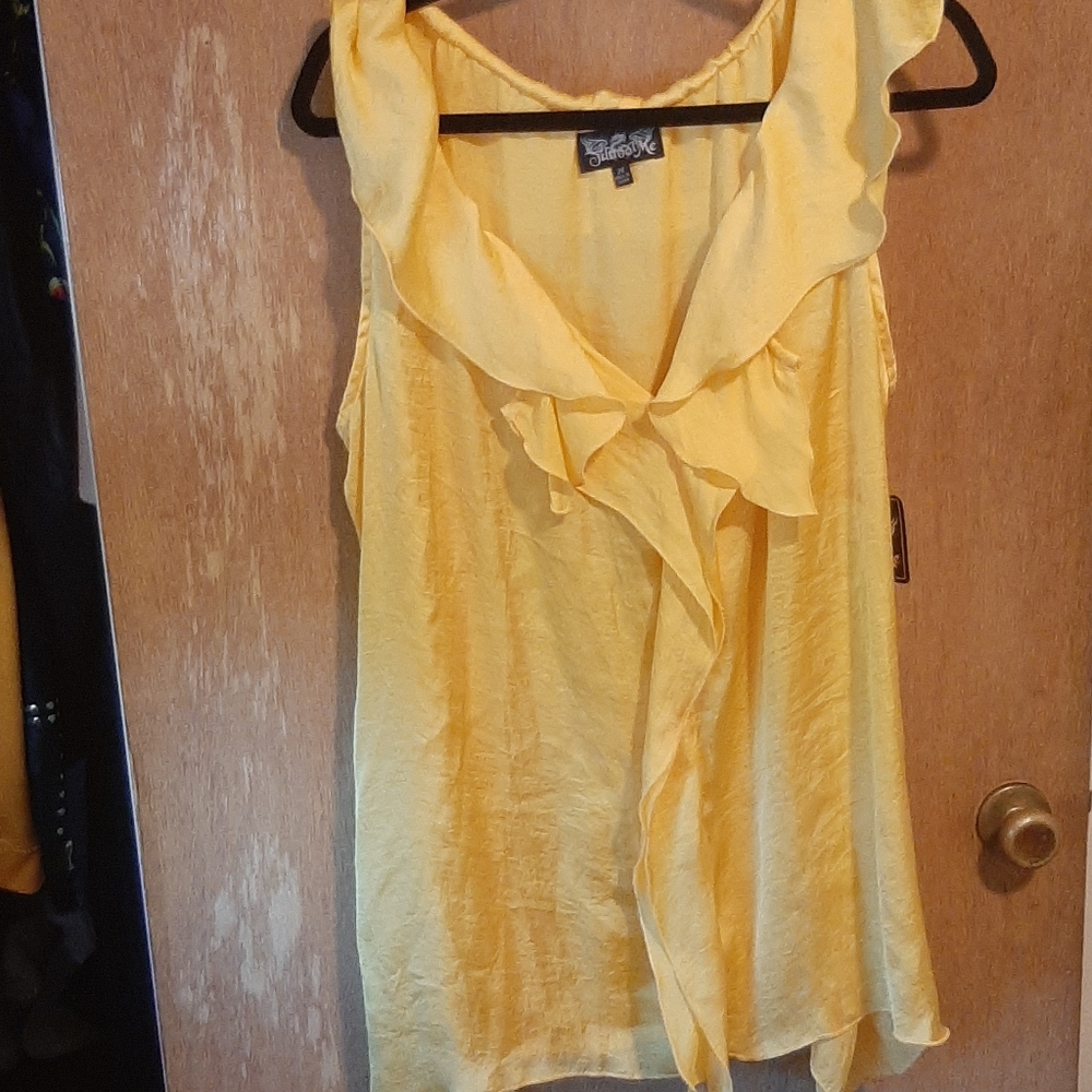 Yellow Ruffled Shirt